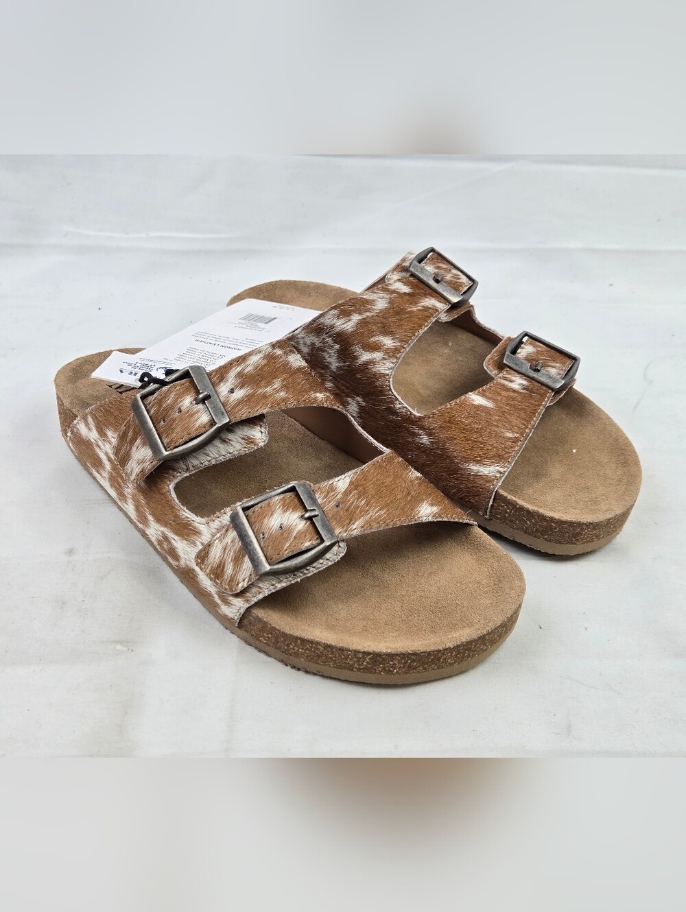 NWT - Myra Restful Sandals Hairon Leather Size 9